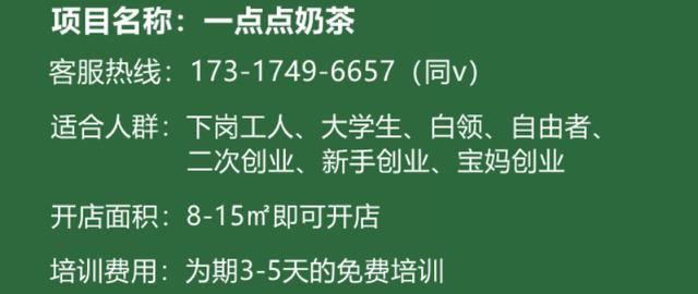 加盟一点点奶茶店一般要多少钱