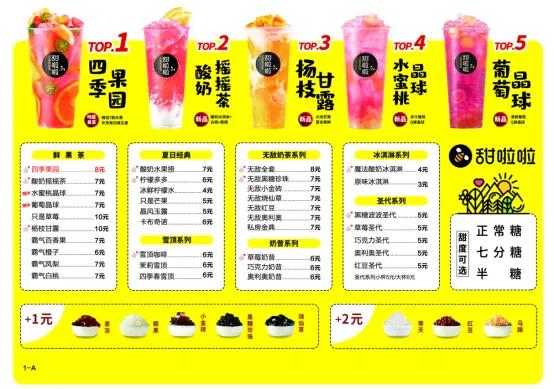 加盟奶茶店甜啦啦投资的多少钱